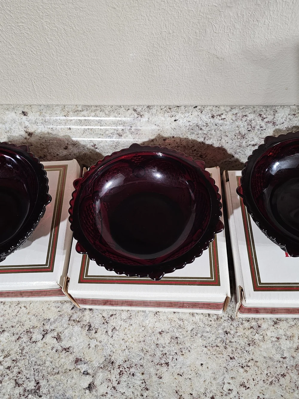 Vintage Avon 1876 Cape Cod Set Of 3 Dessert Bowls - Picture 4 of 10